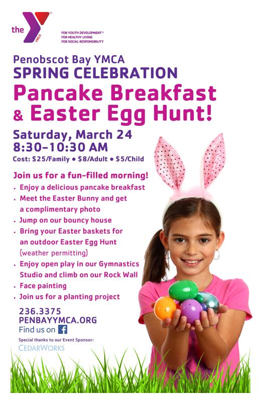 YMCA Easter Egg Hunt & Pancake Breakfast this Saturday! PenBay Pilot